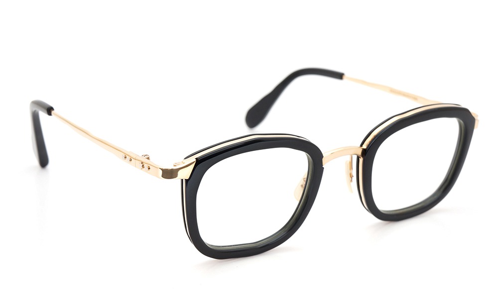 MASAHIROMARUYAMA メガネ MM-0015 col.01 BLACK/GOLD(2 side)