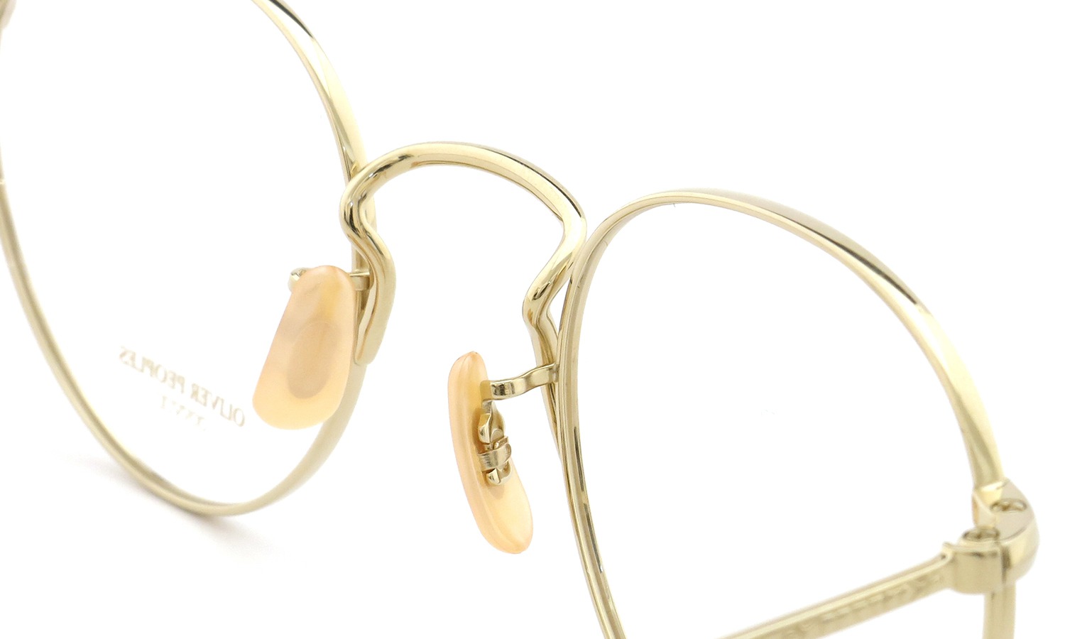 Oliver Peoples オリバーピープルズ メガネ通販 Gallaway ギャラウェイ Titanium Gold 生産 オプテックジャパン期 ポンメガネ