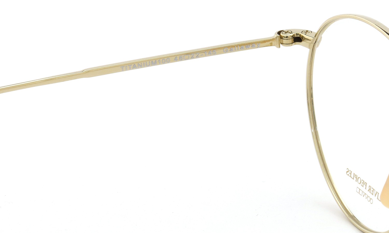 OLIVER PEOPLES (オリバーピープルズ) メガネ Gallaway ギャラウェイ TITANIUM Gold