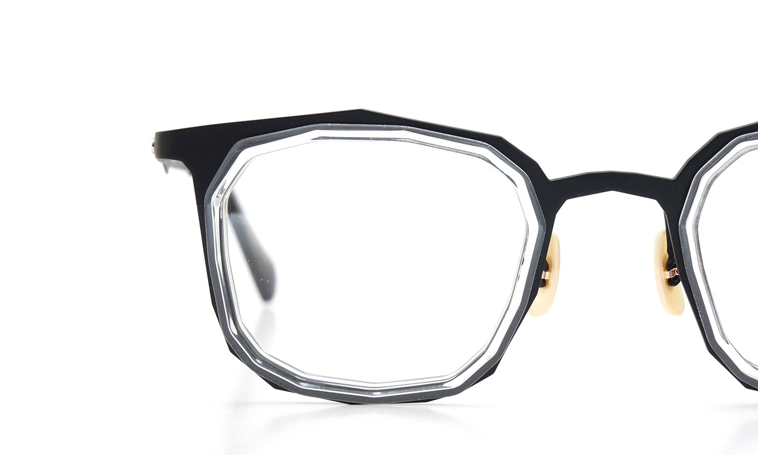 MASAHIROMARUYAMA(マサヒロマルヤマ) メガネ MM-0022 col.7 BLACK/CLEAR