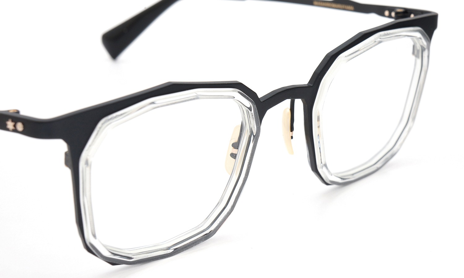 MASAHIROMARUYAMA(マサヒロマルヤマ) メガネ MM-0022 col.7 BLACK/CLEAR