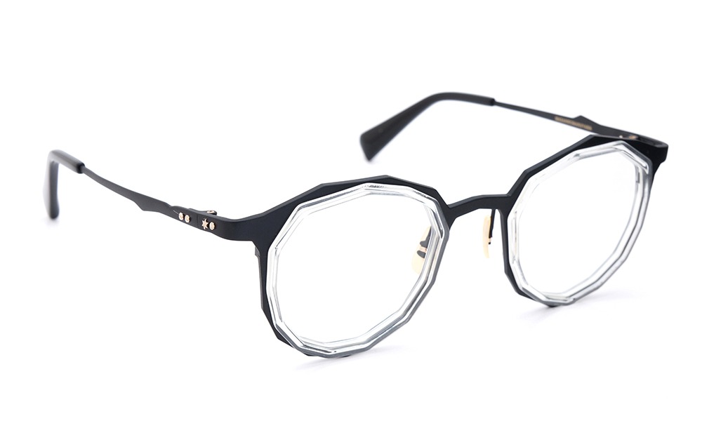 MASAHIROMARUYAMA メガネ MM-0019 col.7 BLACK/CLEAR (straight)