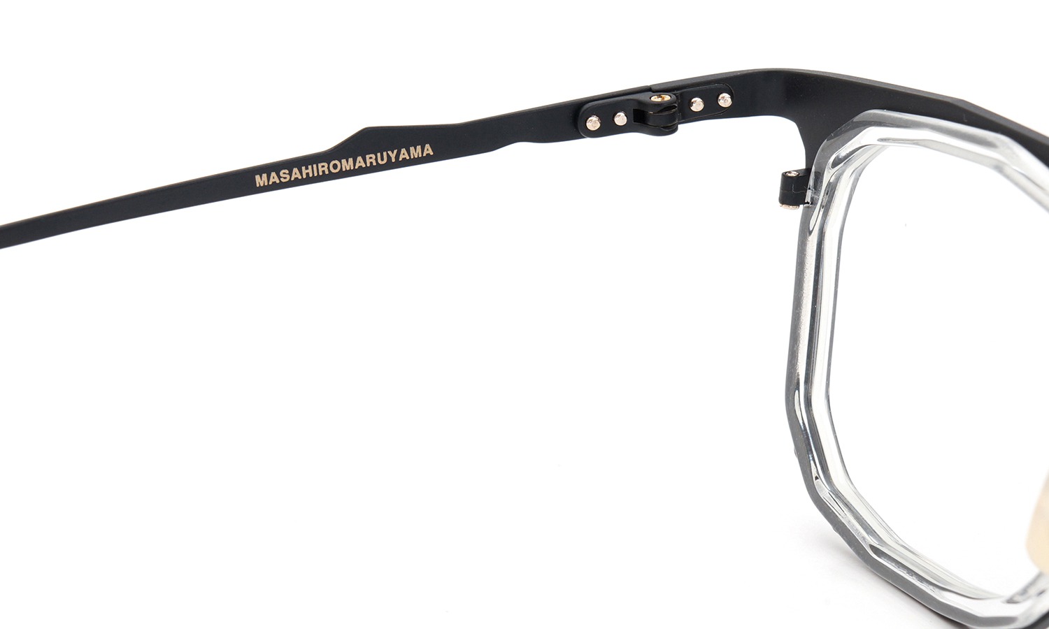 MASAHIROMARUYAMA(マサヒロマルヤマ) メガネ MM-0022 col.7 BLACK/CLEAR