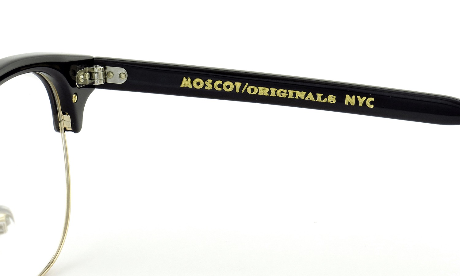 MOSCOT モスコット 日本限定モデル メガネ YUKEL col.Black-GOLD 46size