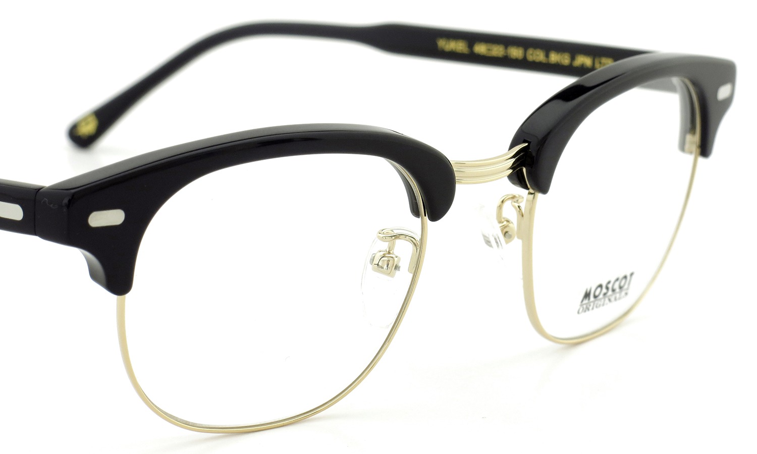 MOSCOT モスコット 日本限定モデル メガネ YUKEL col.Black-GOLD 46size