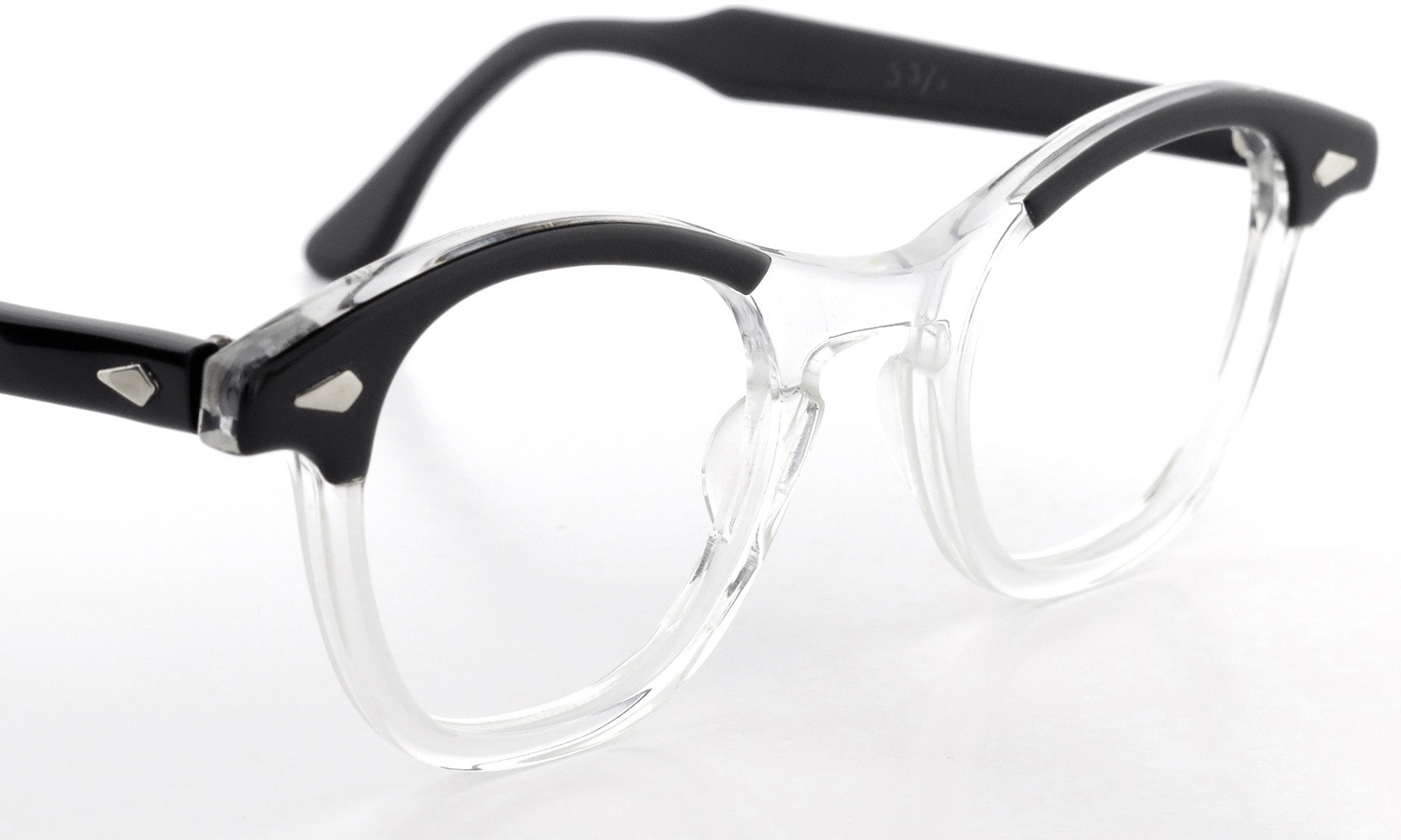 TART Optical 推定1950年代 タートオプティカル ヴィンテージ メガネ通販 LEADING LIZ リーディング リズ BLACK  C.B. 46-24 [01] (取扱店：大宮) ポンメガネ
