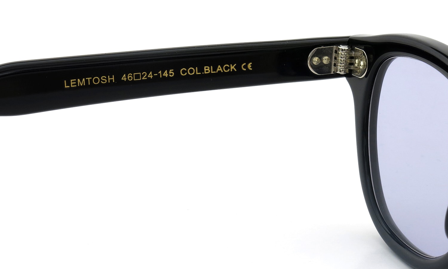 MOSCOT サングラス LEMTOSH Col.BLACK 46size /ライトパープル