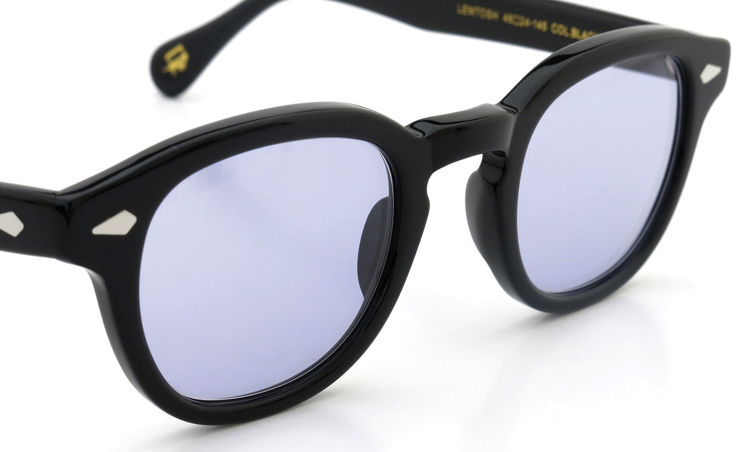 MOSCOT サングラス LEMTOSH Col.BLACK 46size /ライトパープル