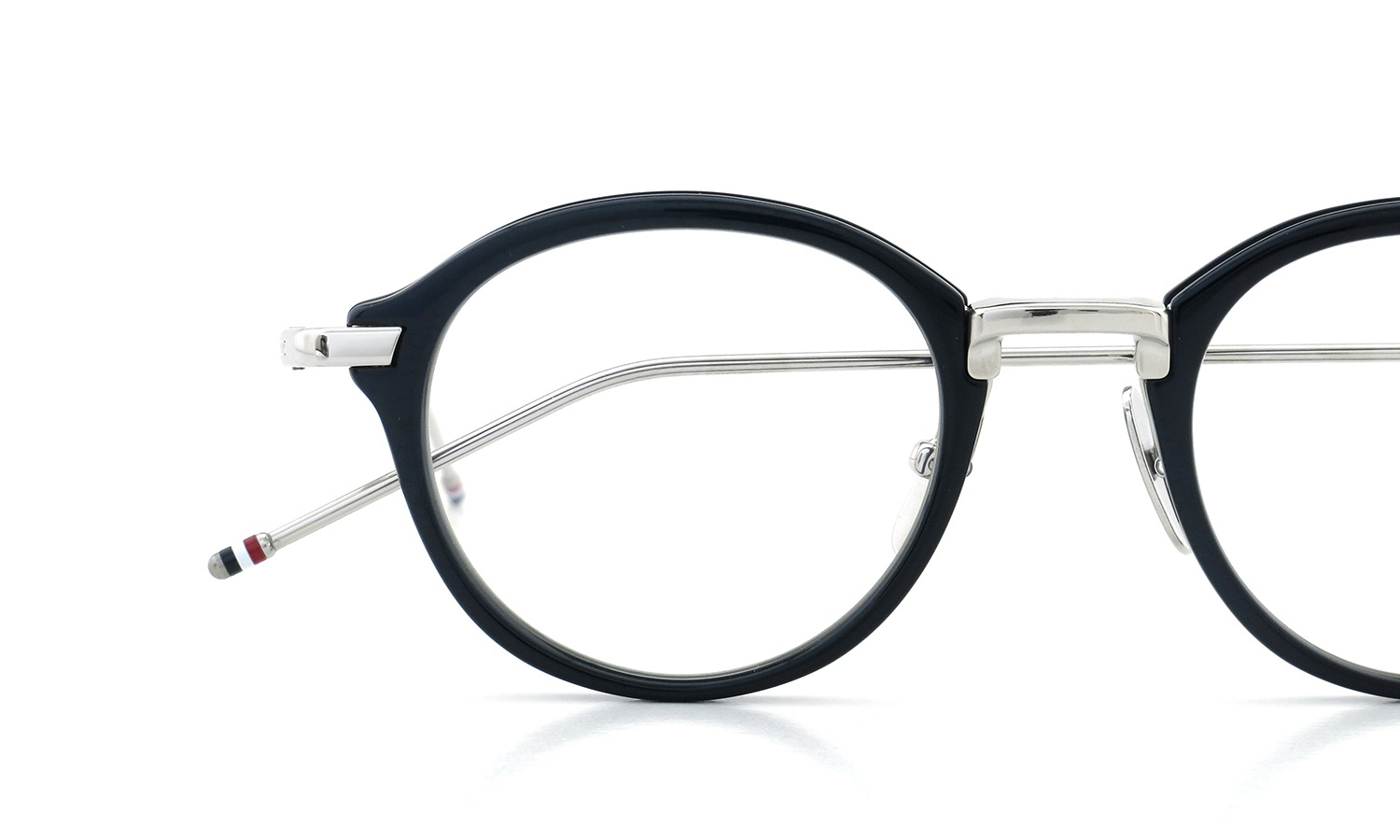 THOM BROWNE. メガネ TB-011-H 46size NVY-SLV