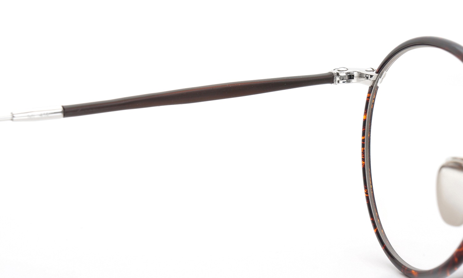 PonMegane 2016f/wメガネ pon-01-Engraving Sun Platinum Metal/Chestnut