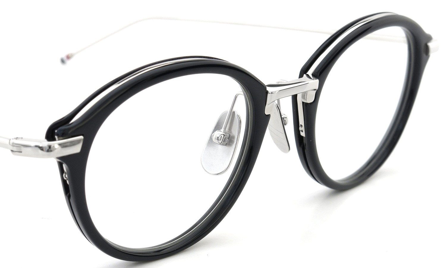 THOM BROWNE. メガネ TB-011-H 49size NVY-SLV