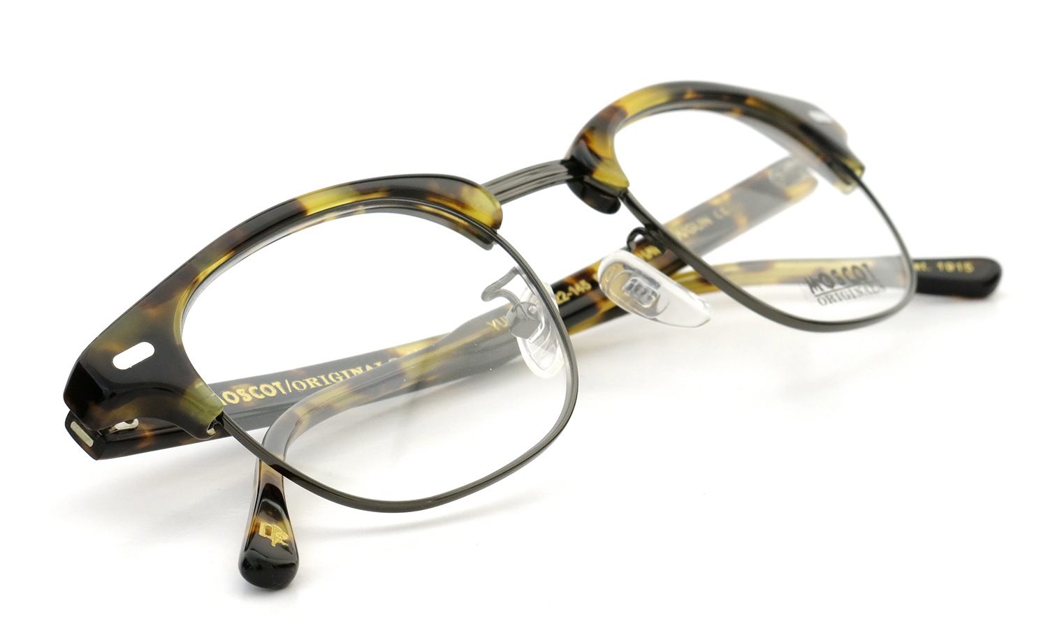 MOSCOT メガネ YUKEL col.CL.HAVANA/GUN 46size