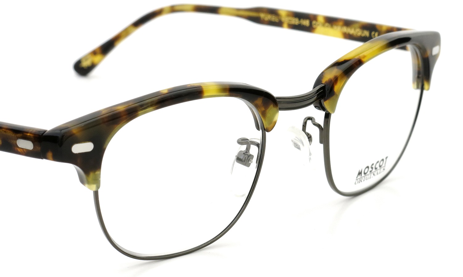 MOSCOT メガネ YUKEL col.CL.HAVANA/GUN 46size