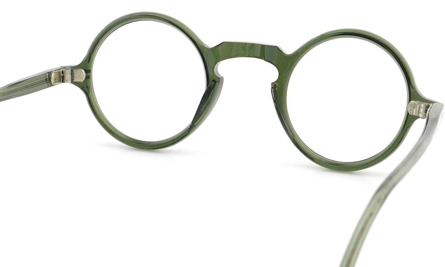 FRENCH Vintage ROUND DARK-GREEN