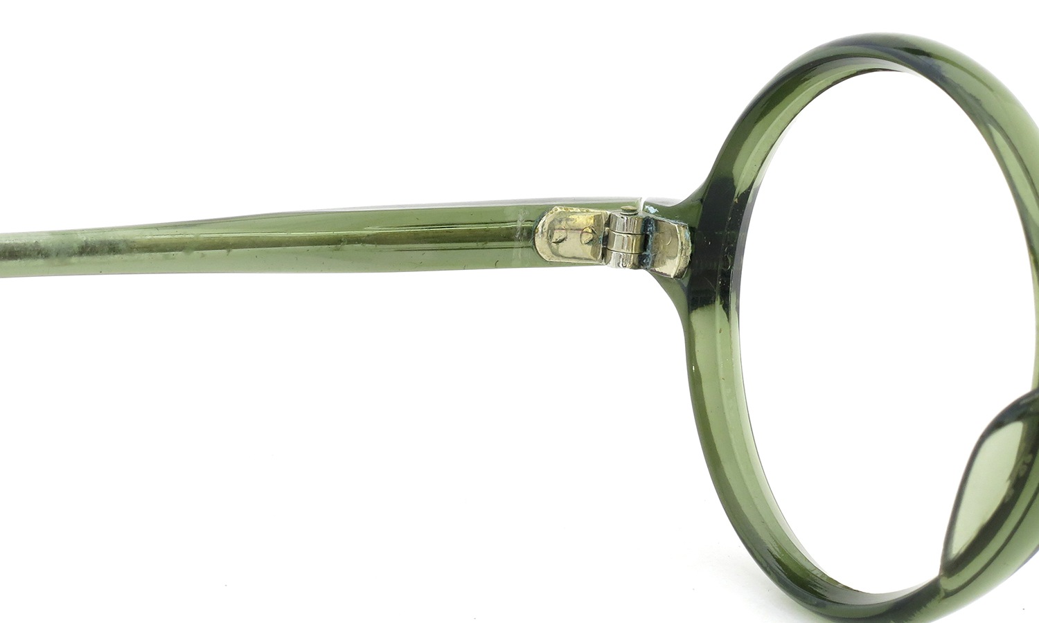 FRENCH Vintage ROUND DARK-GREEN