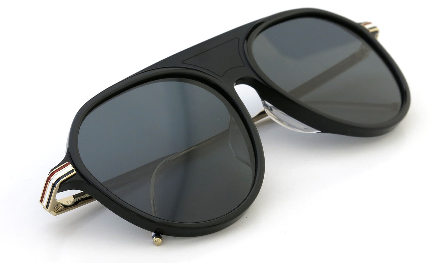 THOM BROWNE. TB-809-A BLK-GLD 57size