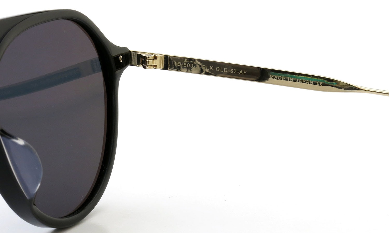 THOM BROWNE. TB-809-A BLK-GLD 57size