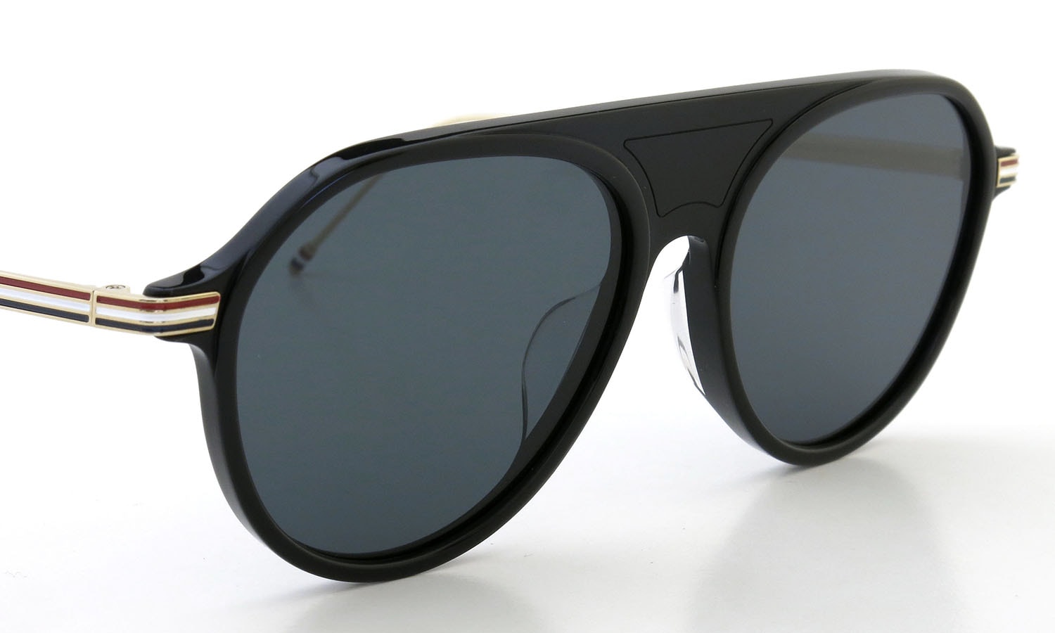 THOM BROWNE. TB-809-A BLK-GLD 57size