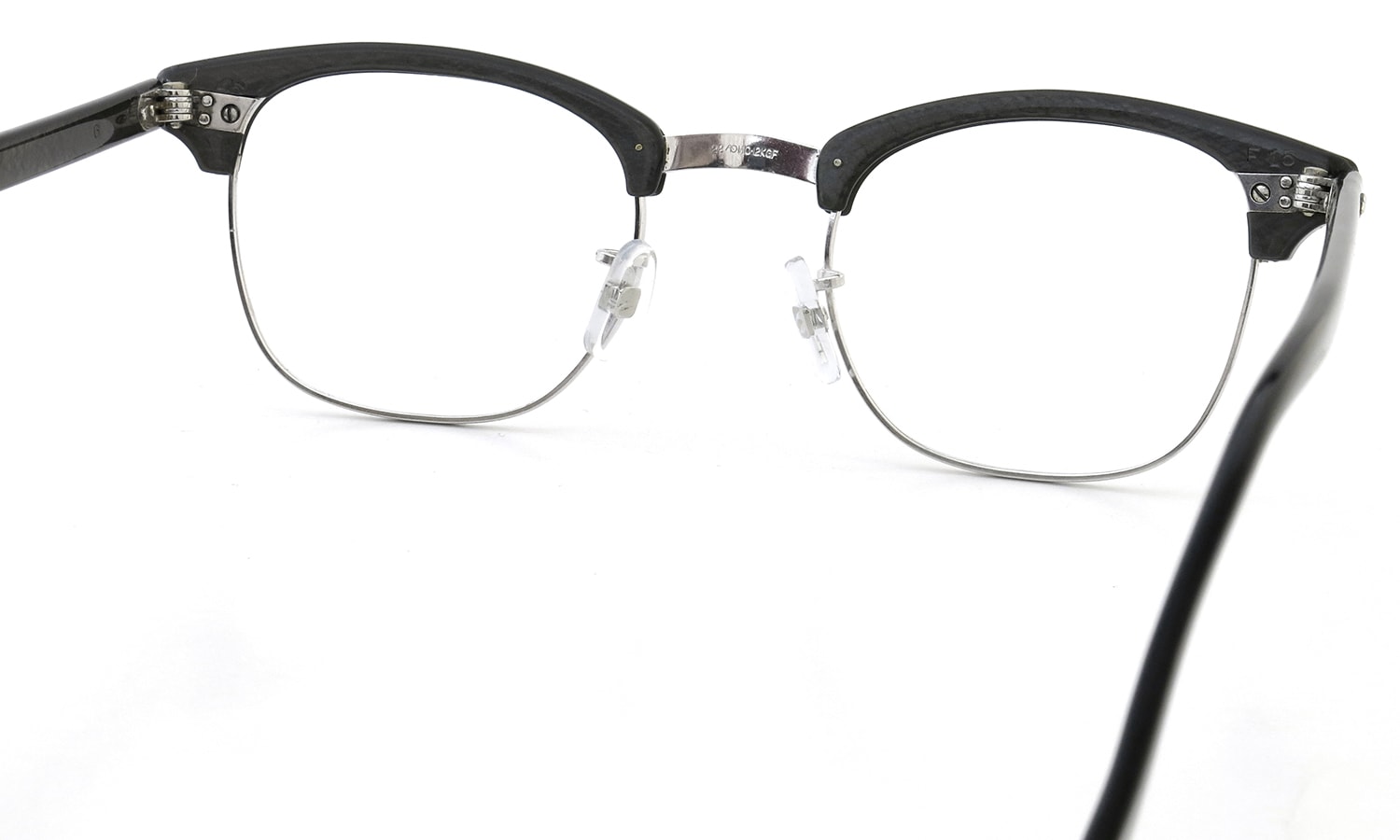 American Optical Vintage Malcolm-X type:2 1/10 12 KGFウイング鋲 Grey-Marble/White-Gold