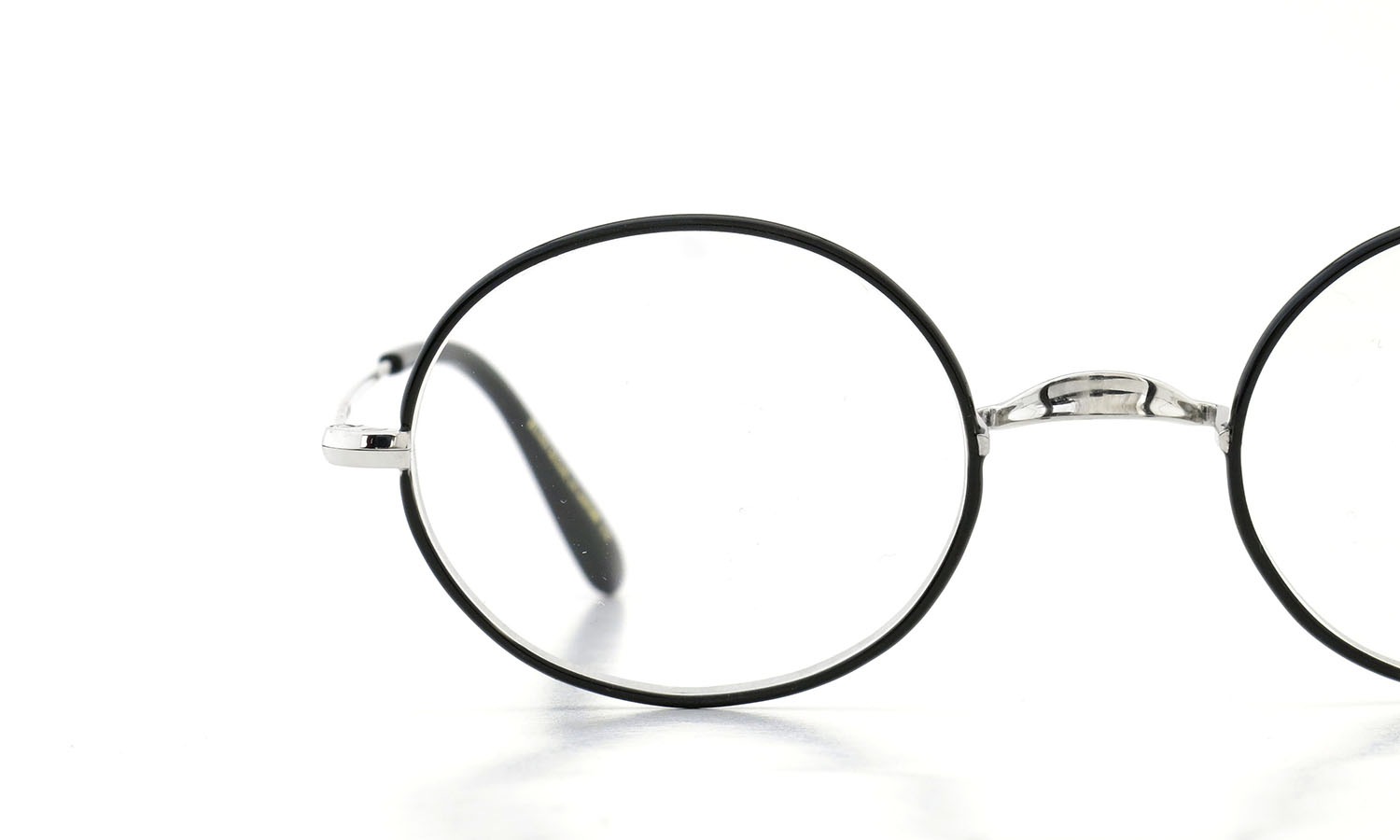 Oliver Goldsmith  ジョンレノン愛用のメガネ Oval/Pro Titanium Silver BK