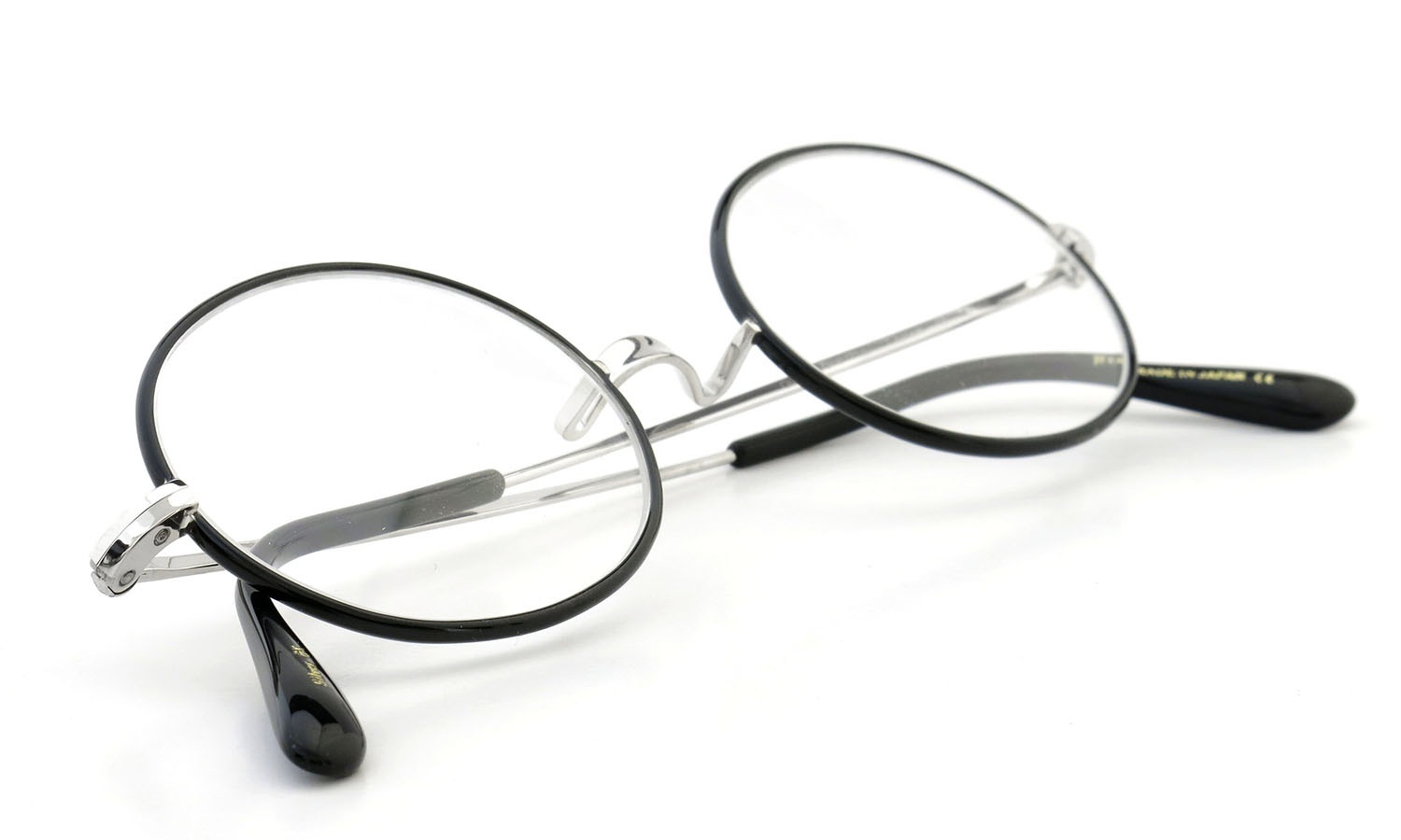 Oliver Goldsmith  ジョンレノン愛用のメガネ Oval/Pro Titanium Silver BK