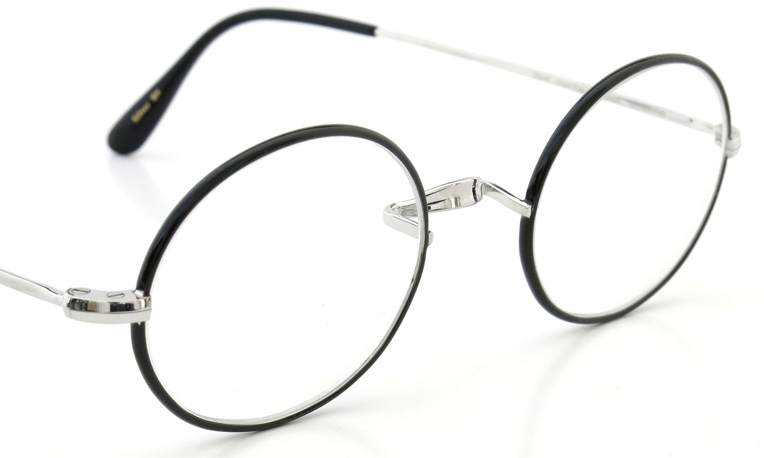 Oliver Goldsmith  ジョンレノン愛用のメガネ Oval/Pro Titanium Silver BK