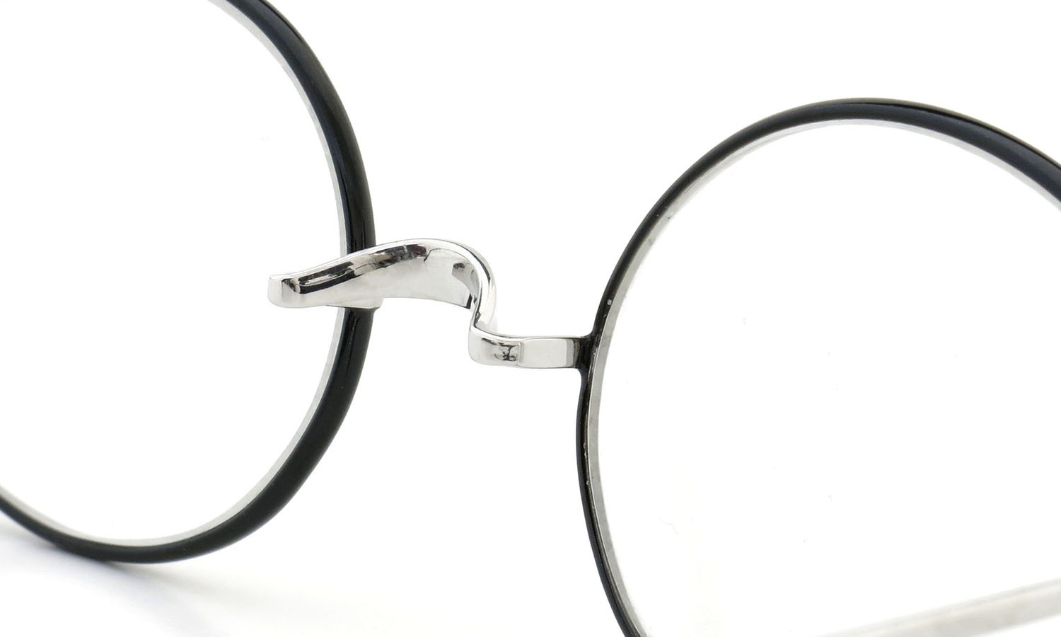 Oliver Goldsmith  ジョンレノン愛用のメガネ Oval/Pro Titanium Silver BK