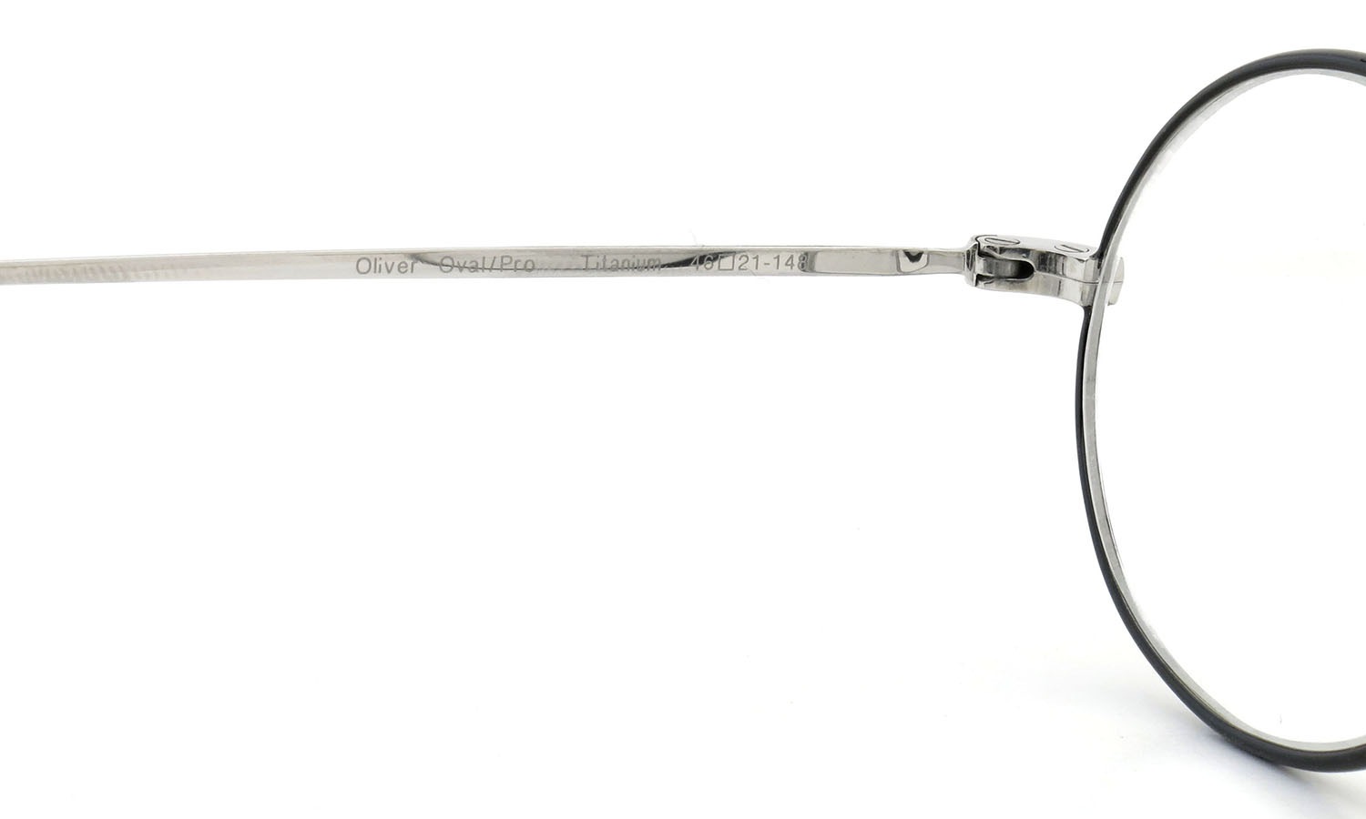 Oliver Goldsmith  ジョンレノン愛用のメガネ Oval/Pro Titanium Silver BK