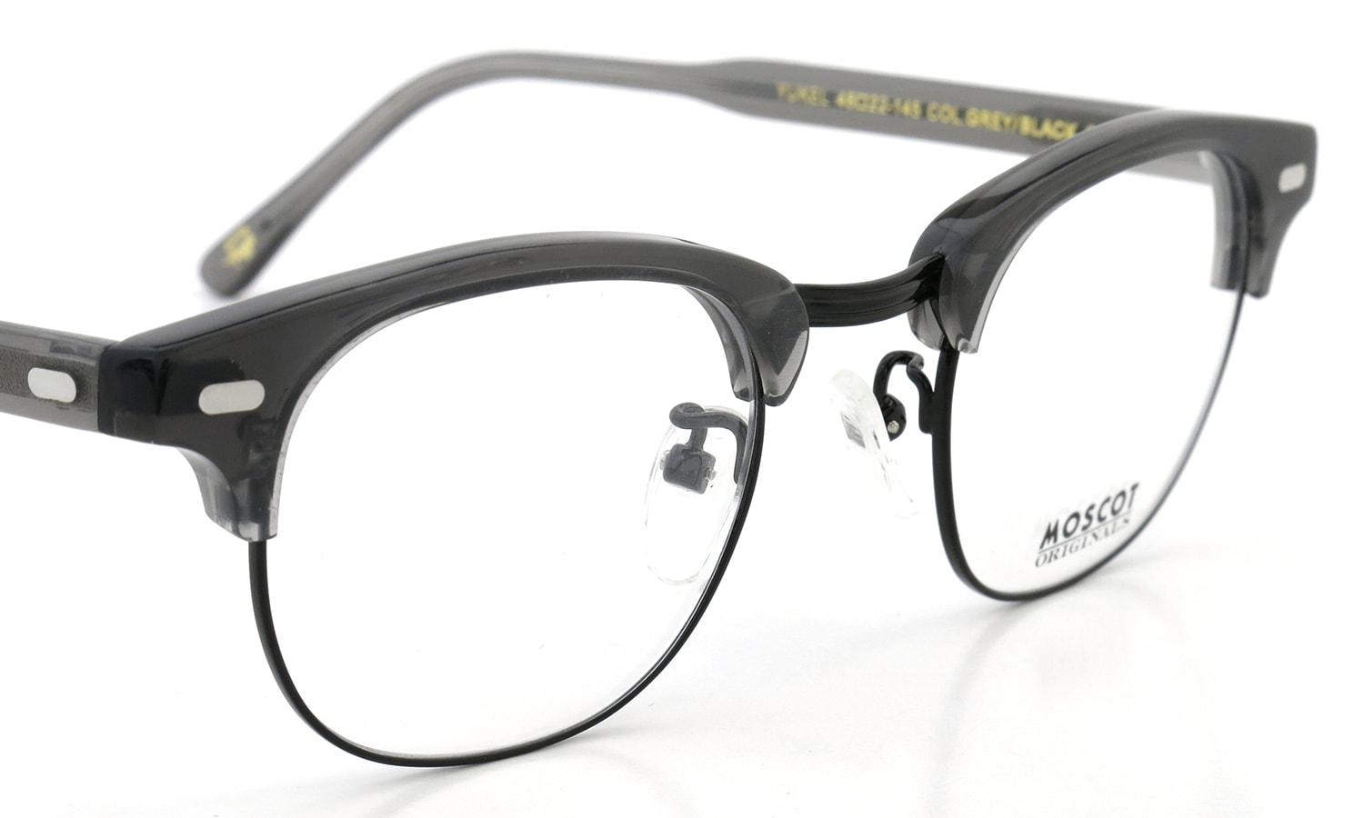 MOSCOT メガネ YUKEL col.GREY/BLACK