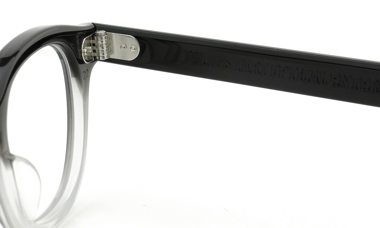 JULIUS TART OPTICAL AR-44 BLACK CLEAR FADE