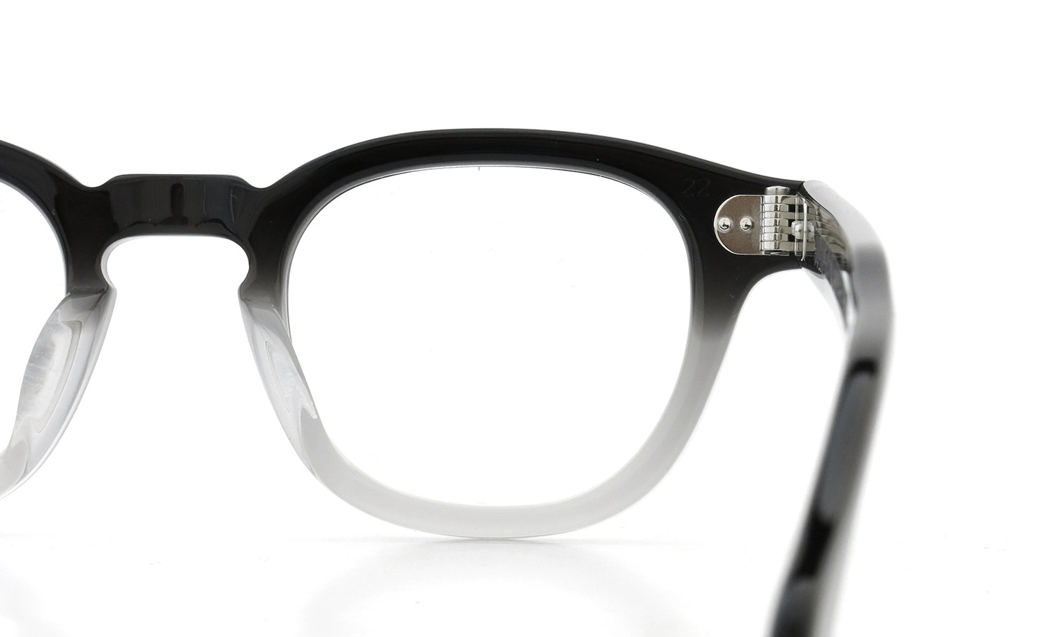 JULIUS TART OPTICAL AR-42-22 PL-009B BLACK CLEAR FADE