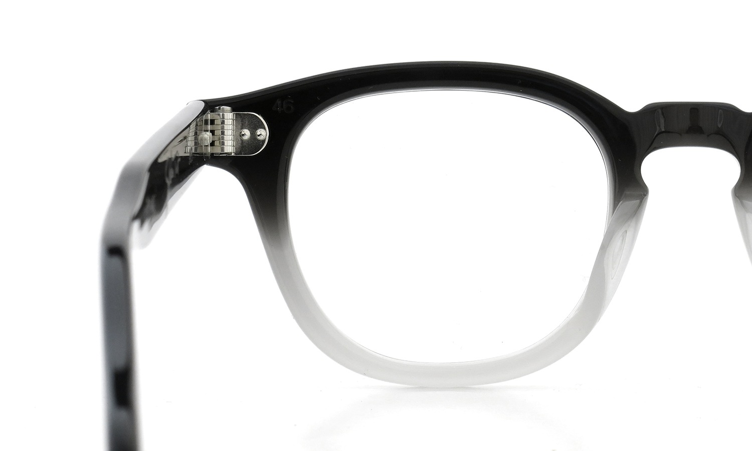 JULIUS TART OPTICAL AR-46-22 PL-002B BLACK CLEAR FADE