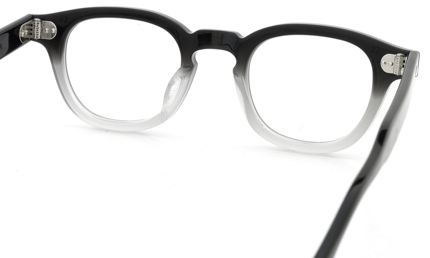 JULIUS TART OPTICAL AR-42-22 PL-009B BLACK CLEAR FADE