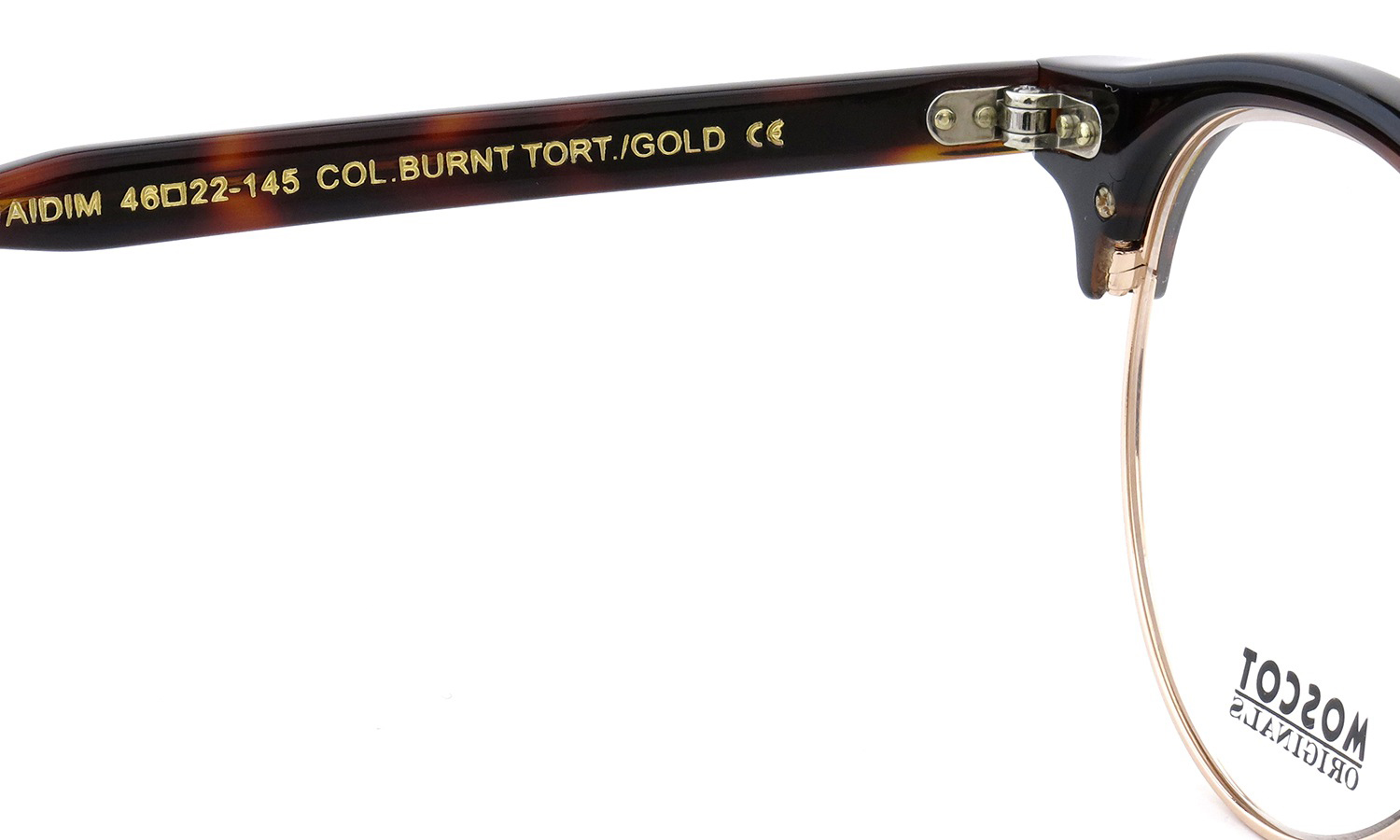 MOSCOT AIDEN col.BURNT TORTO/GOLD 46