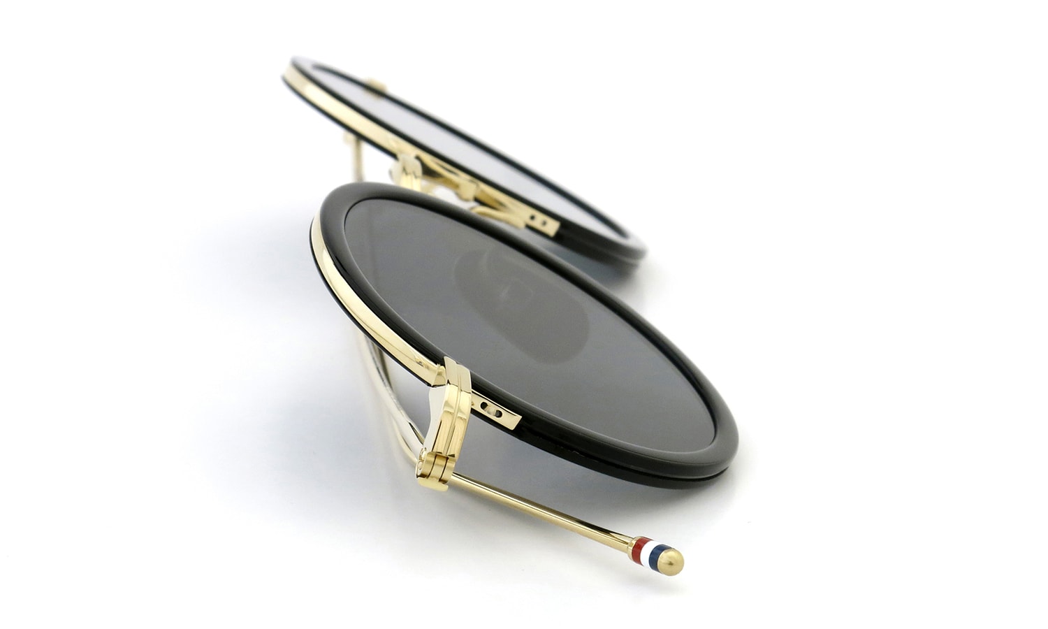 THOM BROWNE. TBS-906 46 01 BLK/GLD