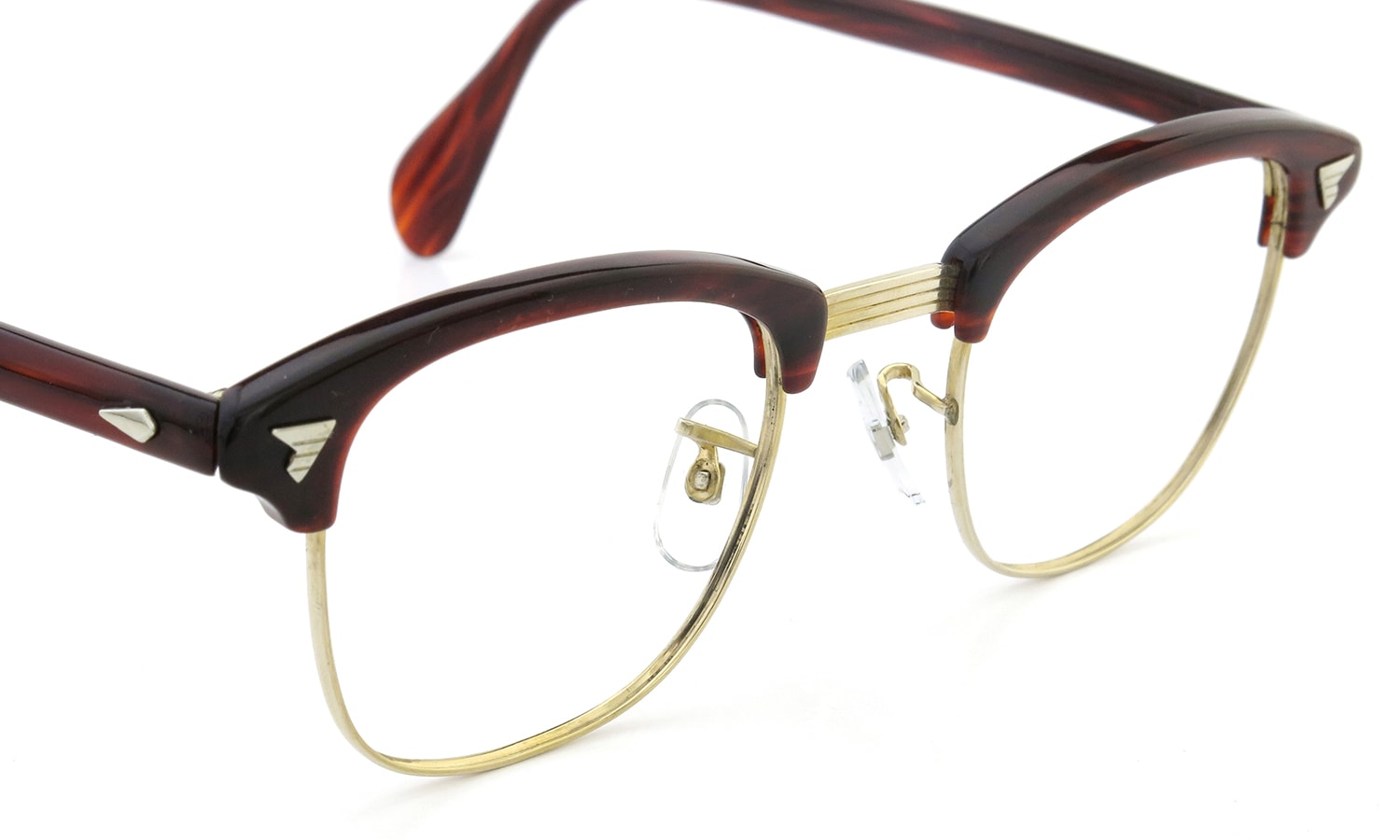 AO Vintage Malcolm-X type:2 1/10 12KGF ウイング鋲 Red-Sasa/Gold