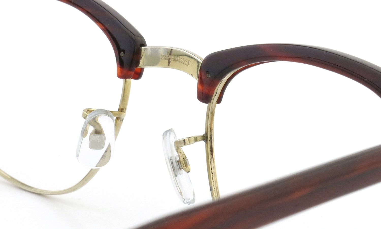 AO Vintage Malcolm-X type:2 1/10 12KGF ウイング鋲 Red-Sasa/Gold