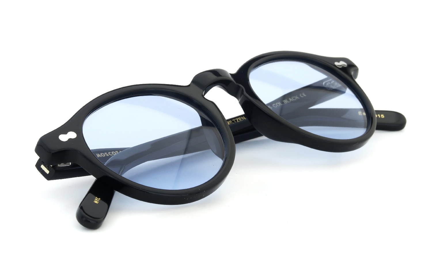 MOSCOT MILTZEN BLACK 44 ライトブルーレンズ