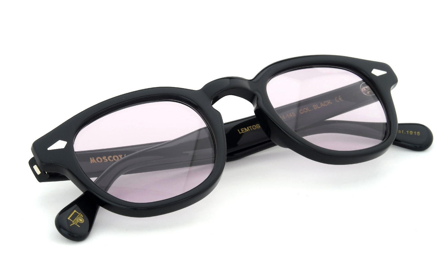 Moscot モスコット サングラスカスタム Lemtosh レムトッシュ Black通販 ピンクパープルレンズ 濃度 29 正規取扱店 ポンメガネ大宮