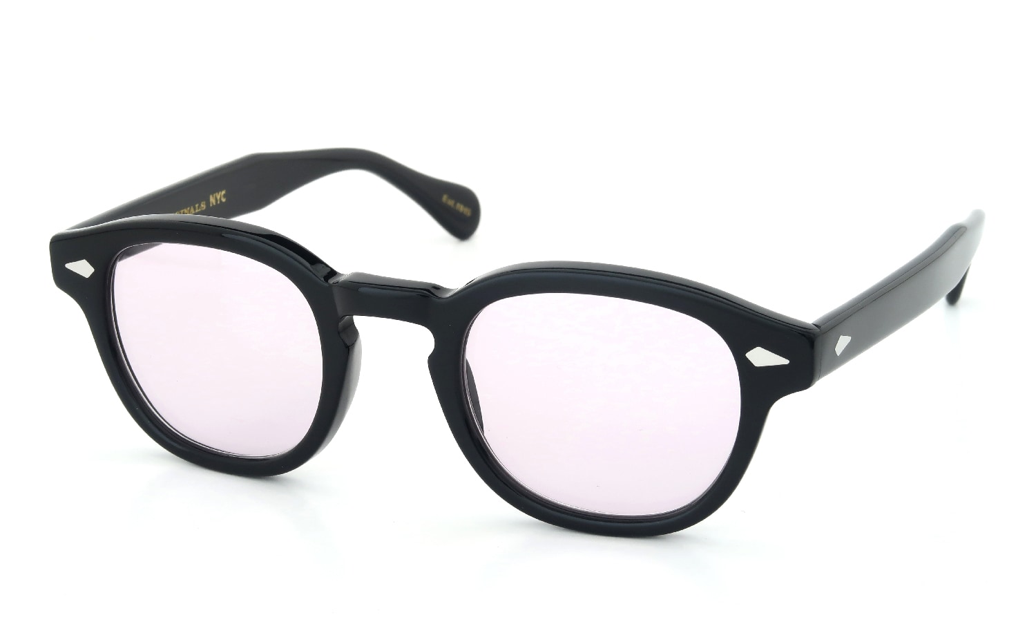 Moscot モスコット サングラスカスタム Lemtosh レムトッシュ Black通販 ピンクパープルレンズ 濃度 29 正規取扱店 ポンメガネ大宮