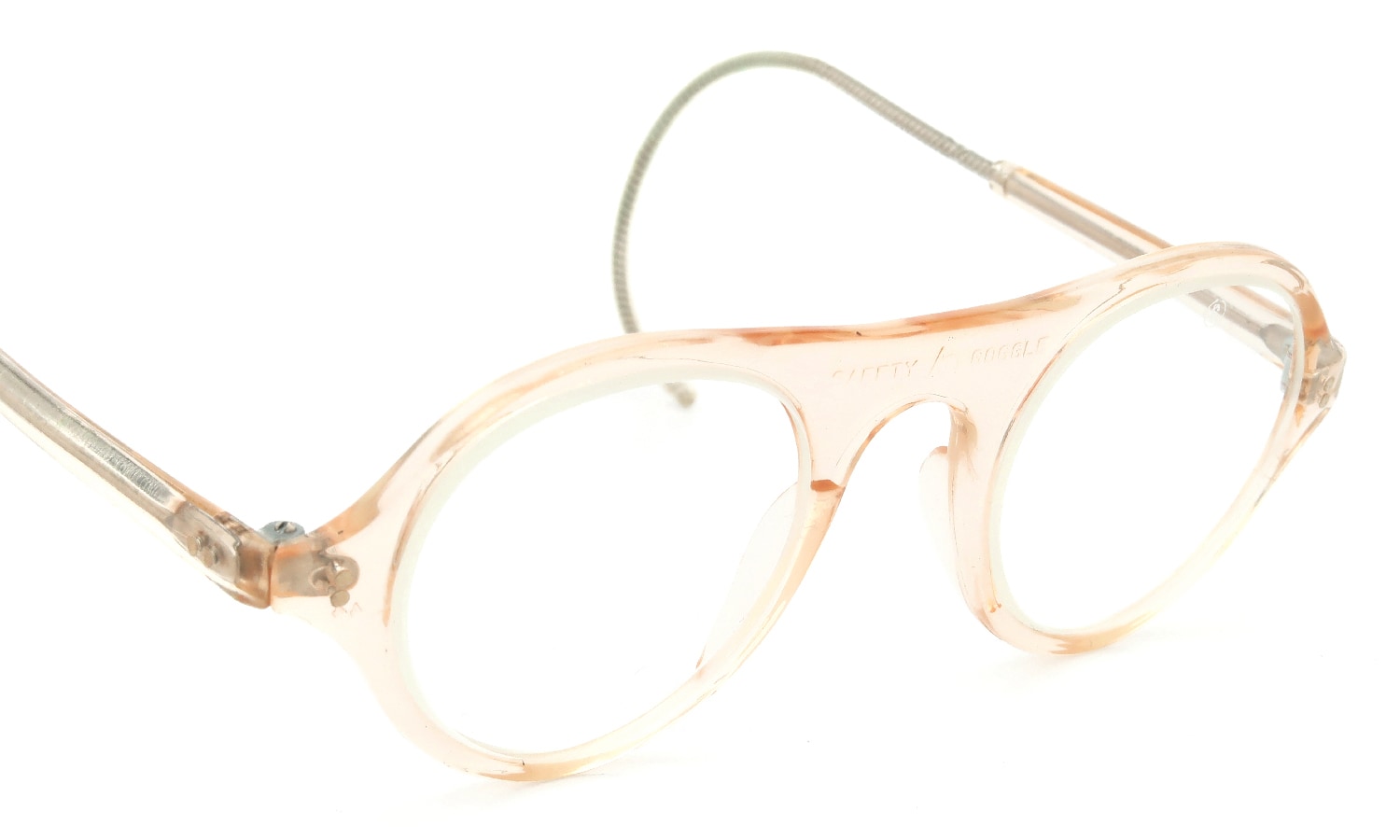 American Optical vintage SAFTY-GOGGLE P3 CRYSTAL-BEIGE 44-24