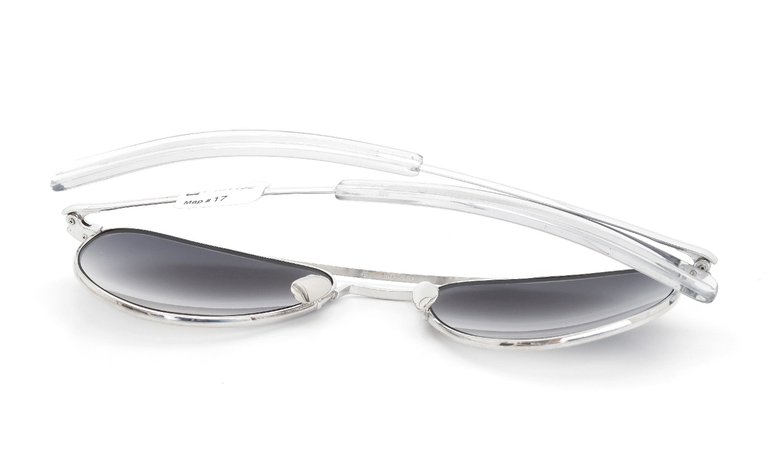 American Optical vintage 1950s Mid-Century-Modern-Pilot White-Gold 1/10 12KGF Grey-Gradation-Lens 12kPads