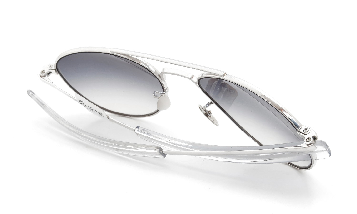 American Optical vintage 1950s Mid-Century-Modern-Pilot White-Gold 1/10 12KGF Grey-Gradation-Lens 12kPads