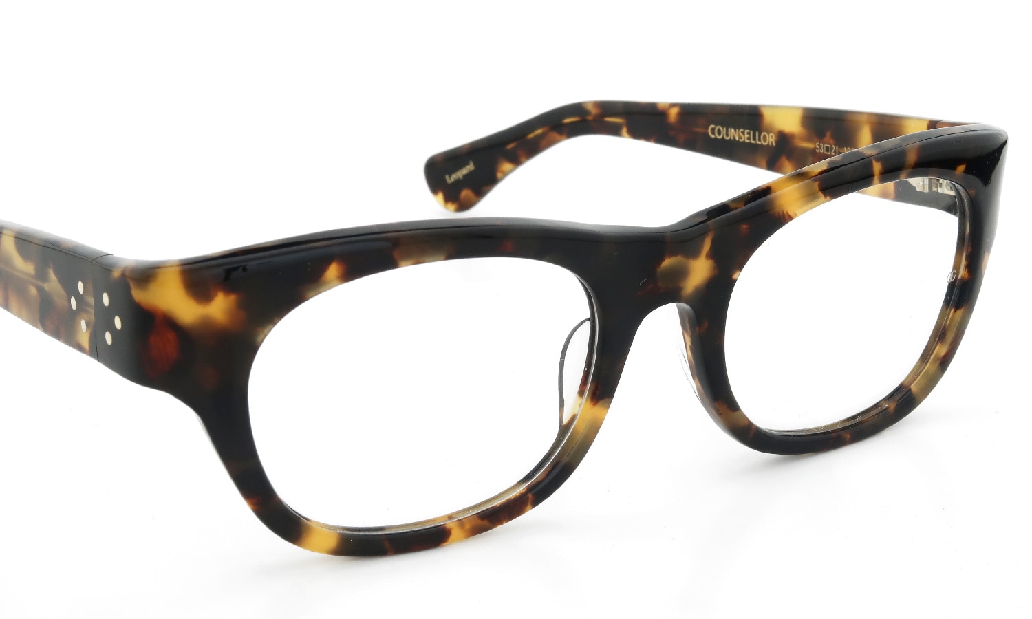 Oliver Goldsmith メガネ通販 COUNSELLOR 53size Leopard