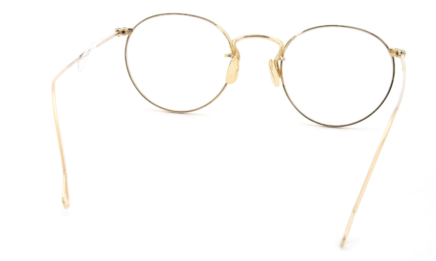 Artcraft Optical vintage 1937 Artbilt P-5 YellowGold 1/10 12KGF 46-22 12k-Solid-Gold-Nose-pad