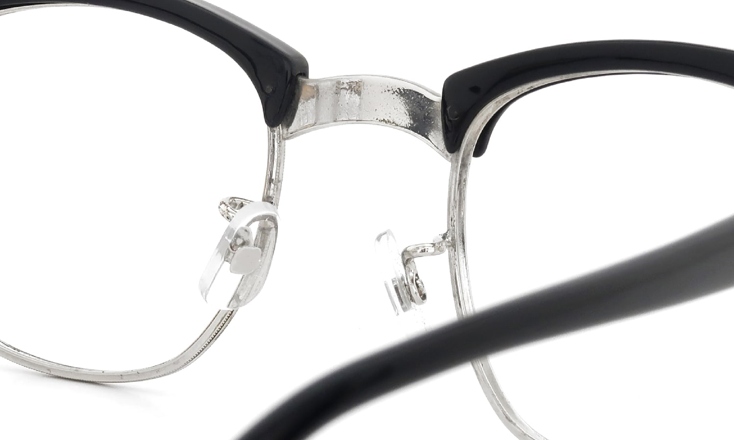 American Optical 1960s〜1980s Brow Combination AO鋲 Black/Silver 48-24