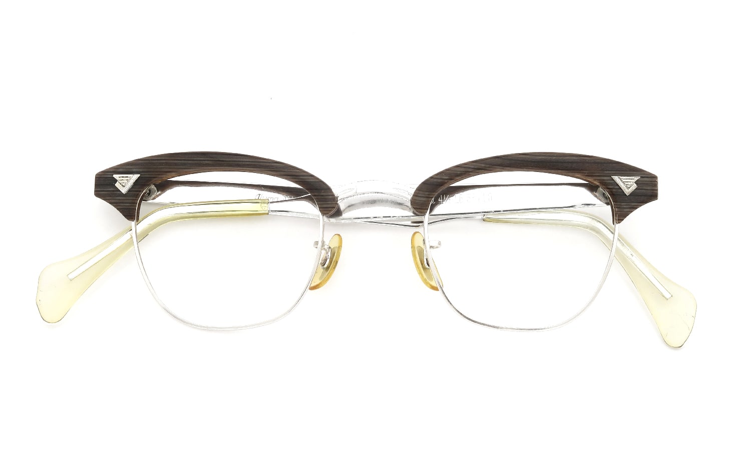 American Optical アメリカンオプティカル vintage ヴィンテージ メガネ                                    [推定1960年代 Malcolm-X マルコムXモデル type:1 INFLUENTIAL E90 BROWNWOOD/Silvertone 44-24 (取扱店：大宮)]