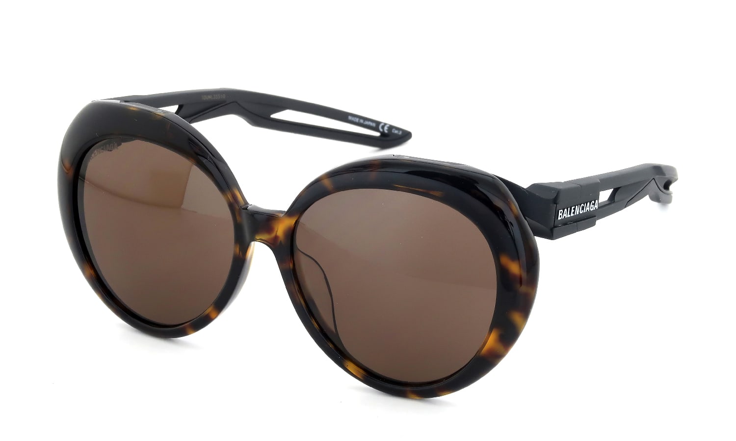 BALENCIAGA サングラス通販 Hybrid-Butterfly BB0024SA col.001 Tortoise 56size