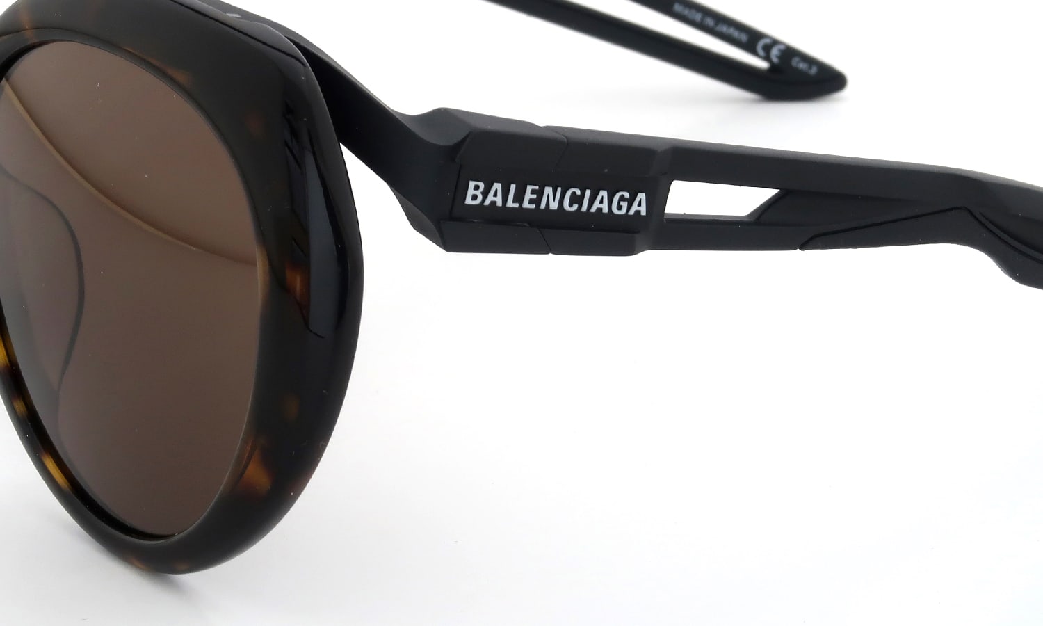 BALENCIAGA サングラス通販 Hybrid-Butterfly BB0024SA col.001 Tortoise 56size