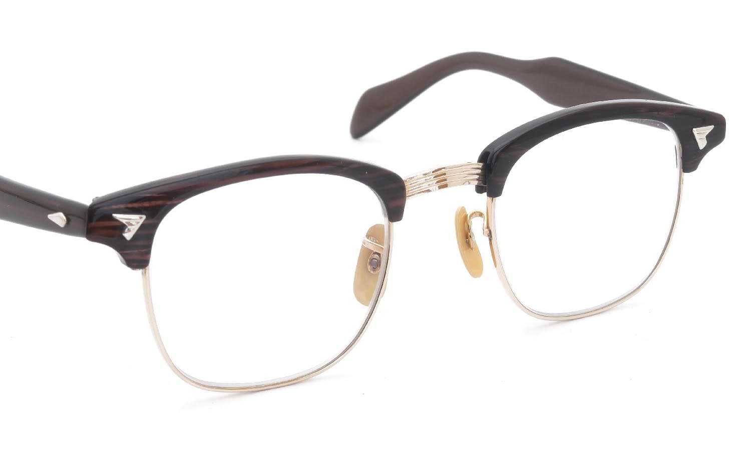 American Optical 1950s〜1960s A600 Combination REDWOOD-GOLD 1/10 12KGF 46-22